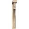 Ekena Millwork Merced Block Rough Sawn Bracket w/ Offset Brace, Douglas Fir, 4"W x 26"D x 30"H BKT0402X26X30MRC05RDF - alternate 2